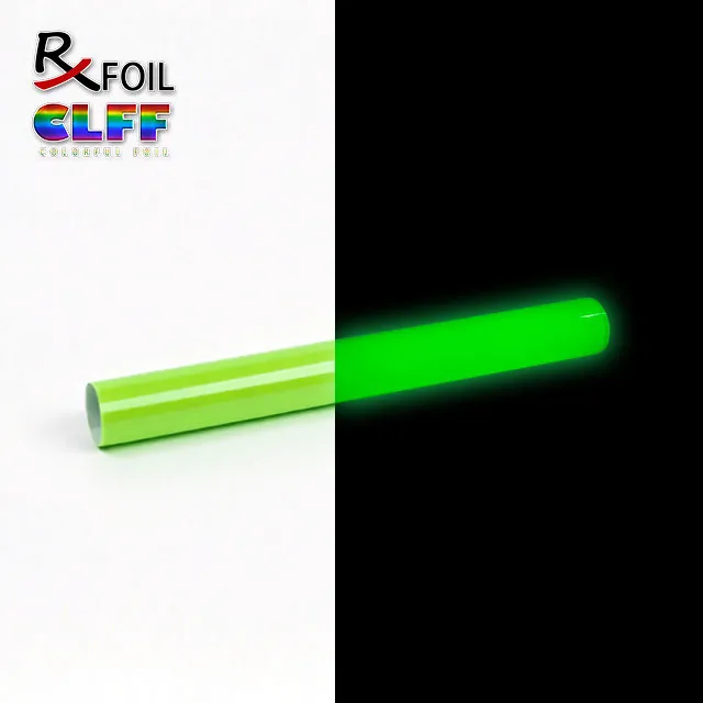 0.22MM Glow in the Dark Matte Green PU HTV