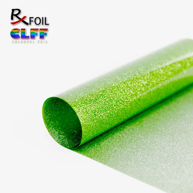 0.3MM Light Green Glitter PU HTV
